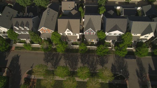 Aerial shots of neighborhood from Nightmare Nextdoor promo shoot.