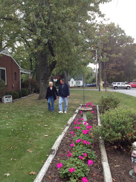 Patty and Dan Paulsen plant pink flowers every year in memory of their daughter, Sarah Paulsen, whose favorite color was pink. 