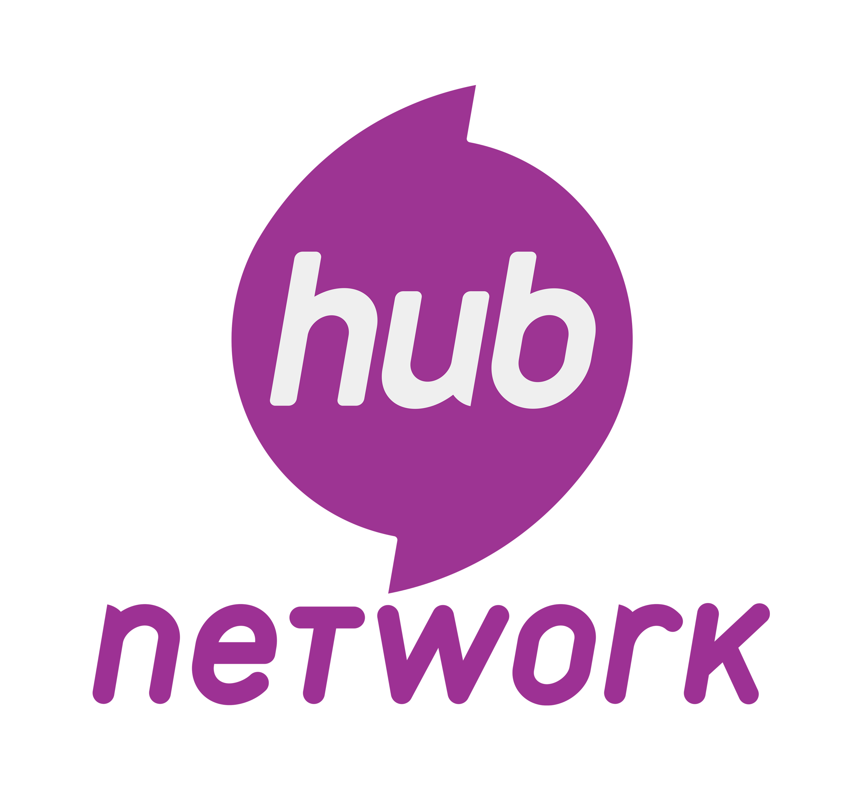 own network logo purple
